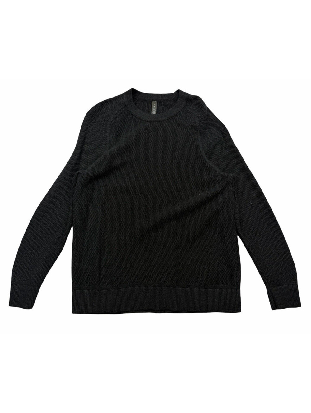 Lululemon Men's Textured Knit Crewneck Sweater Classic Fit Dark Grey Size M